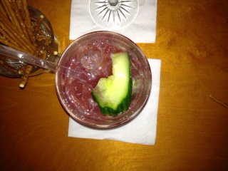 Red Cucumber with... well... cucumber!