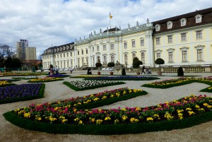 Residential Palace with flowers