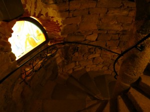 Stairs inside Rapunzel's tower