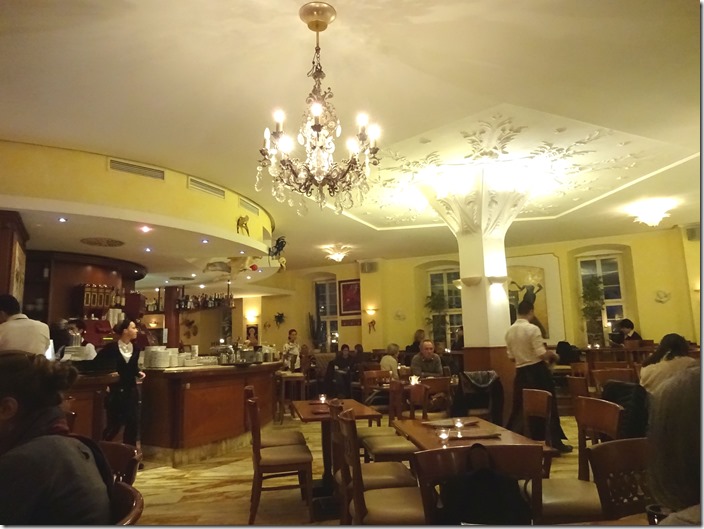 Inside Grand Café Planie in Stuttgart