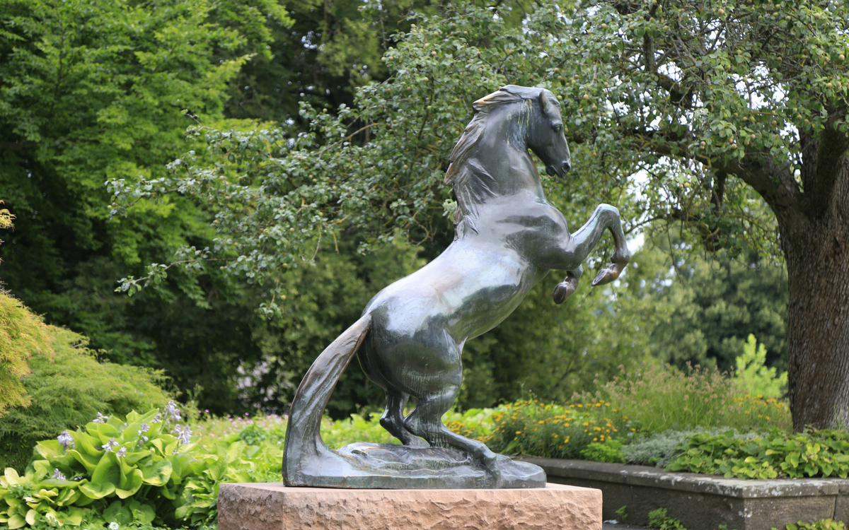 Horse statue at Höhenpark Killesberg
